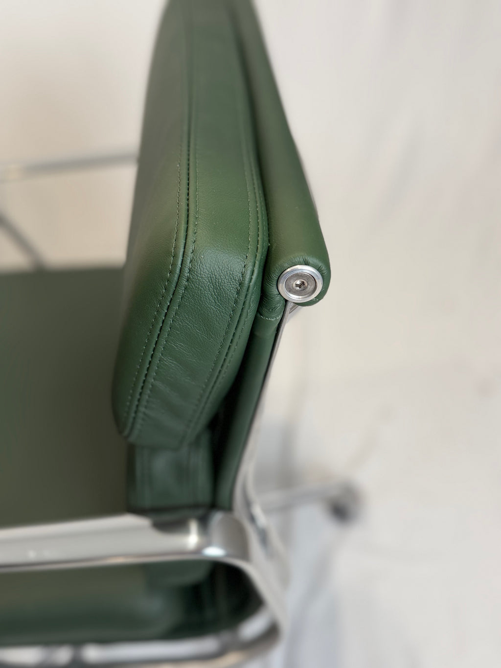 Pair of Eames Aluminum Group Soft Pad Management Chairs by Herman Miller