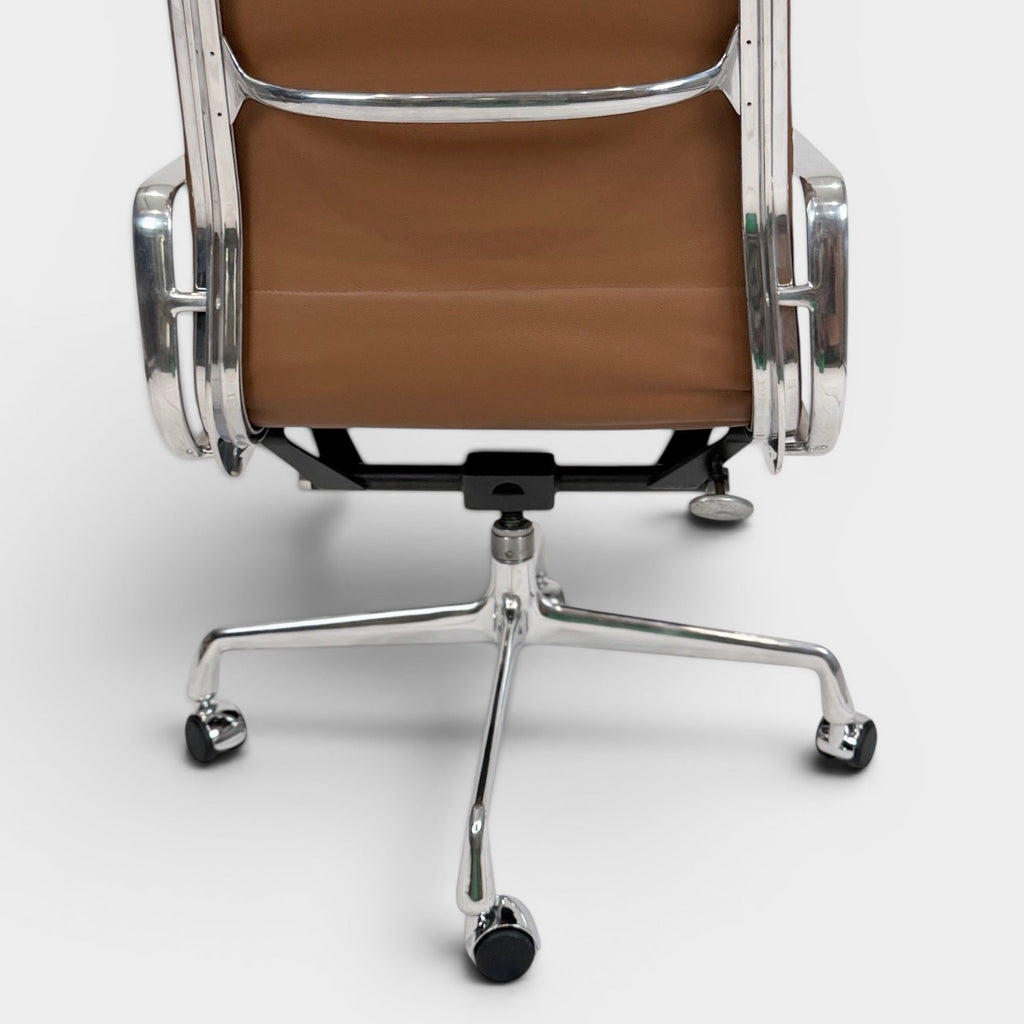 Eames Aluminum Group Soft Pad Executive Chair Cognac Leather