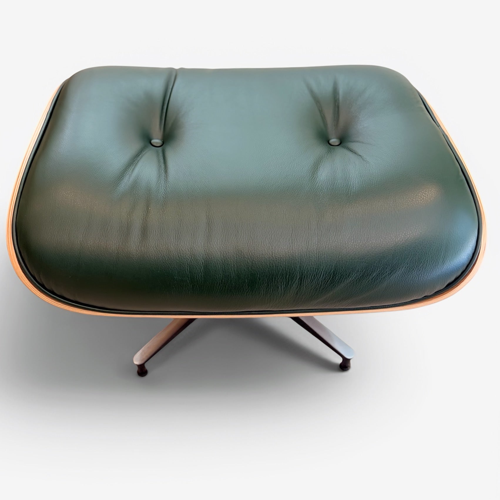 Eames Lounge Chair & Ottoman by Herman Miller – Green Leather