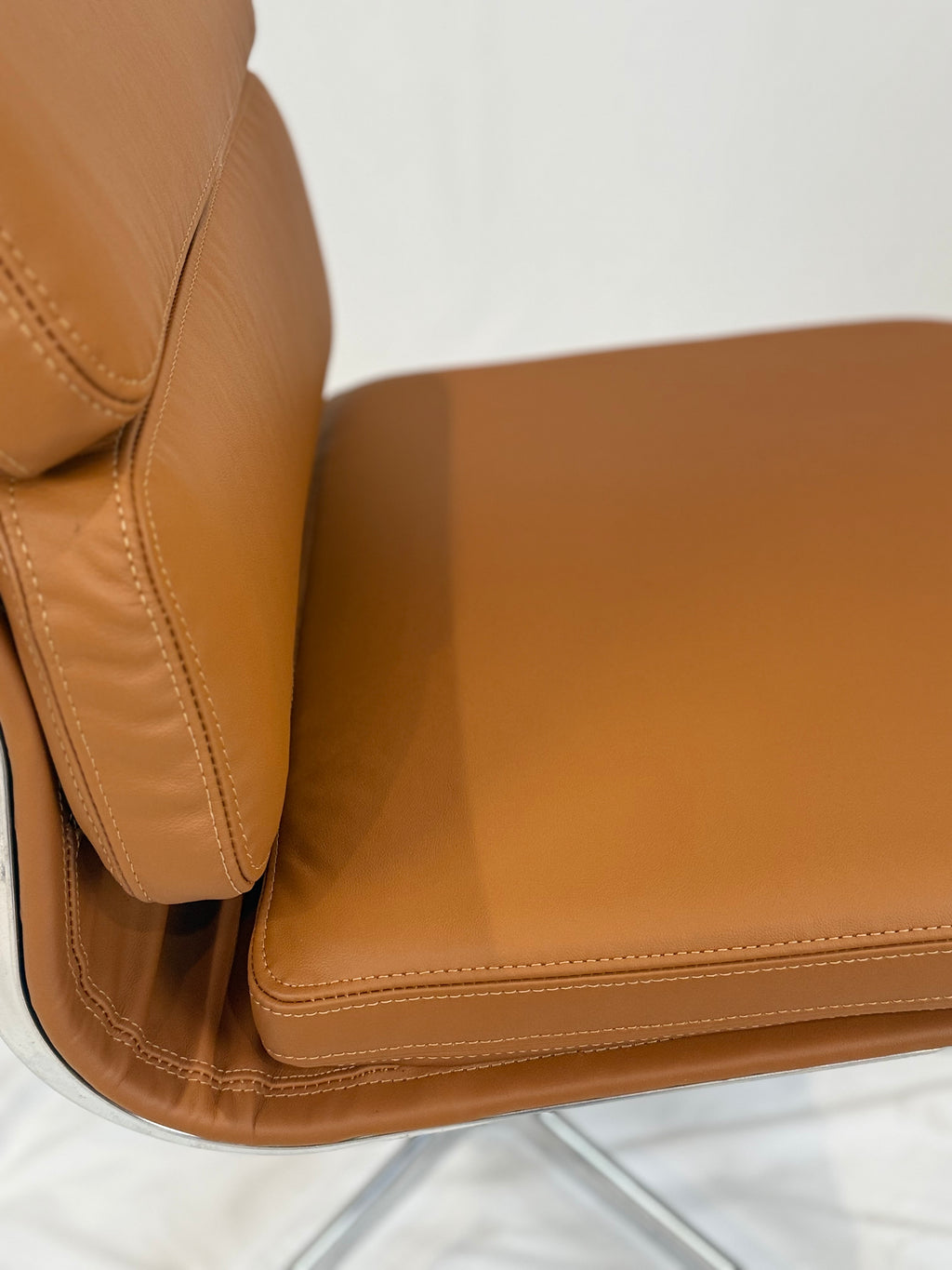 Set Of 3 Eames Aluminum Group Side Chairs