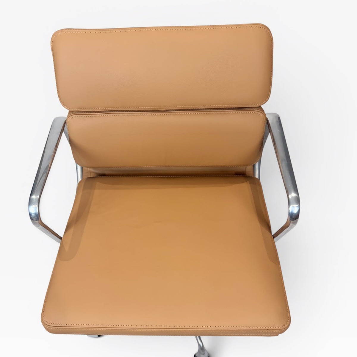 Eames for Herman Miller Soft Pad Management Chair - Camel Tan Leather