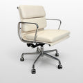 Eames Aluminum Group Soft Pad Management Chair by Herman Miller – Ivory Leather