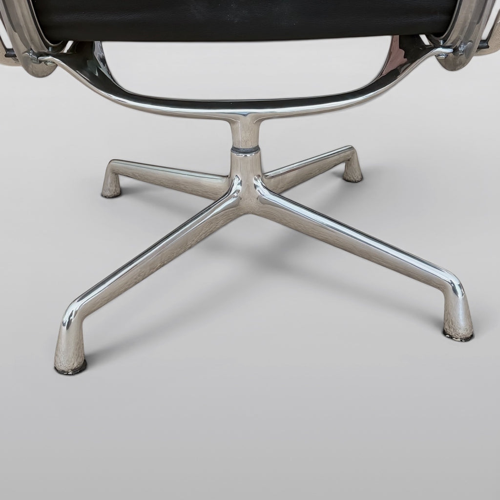 Eames Soft Pad Lounge Chair and Ottoman – Black Leather