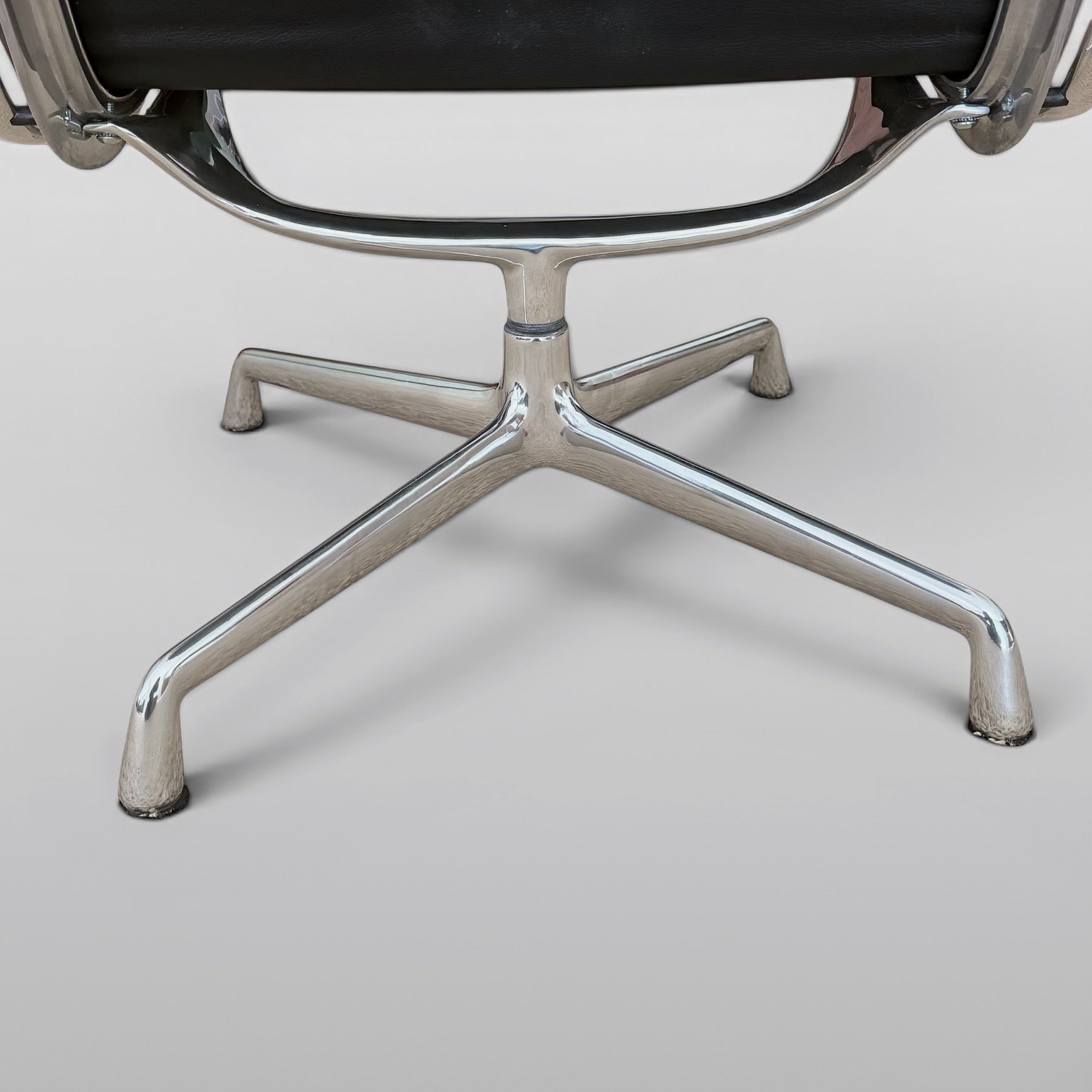 Eames Soft Pad Lounge Chair and Ottoman – Black Leather