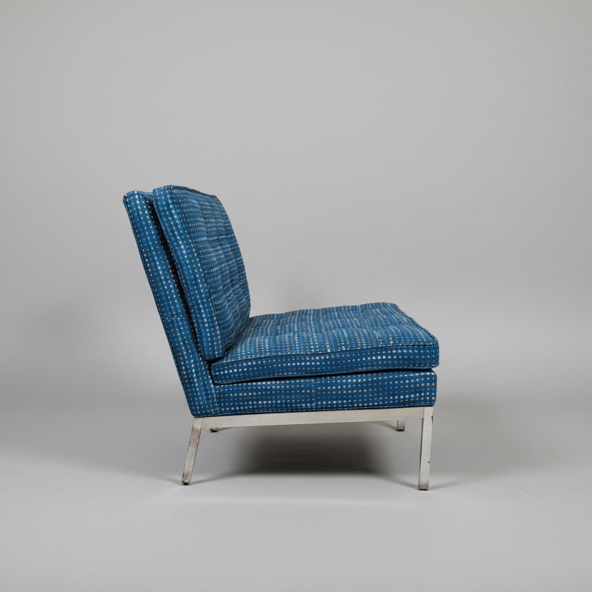 Pair Florence Knoll Slipper Lounge Chairs Knoll Associates 1970s