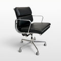 Herman Miller Eames Aluminum Group Soft Pad Management Chair – Black Leather