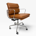 Eames for Herman Miller Soft Pad Management Chair - Cognac Brown Leather