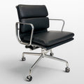 Eames for Herman Miller Soft Pad Management Chair – Charcoal Gray Leather