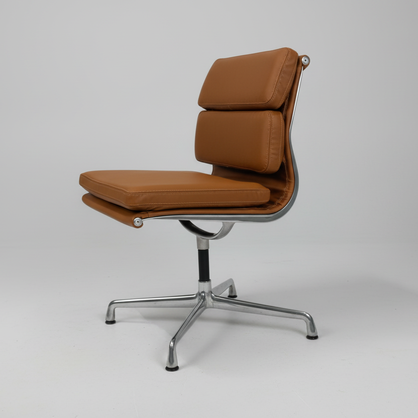 Set Of 5 Eames Aluminum Group Side Chairs