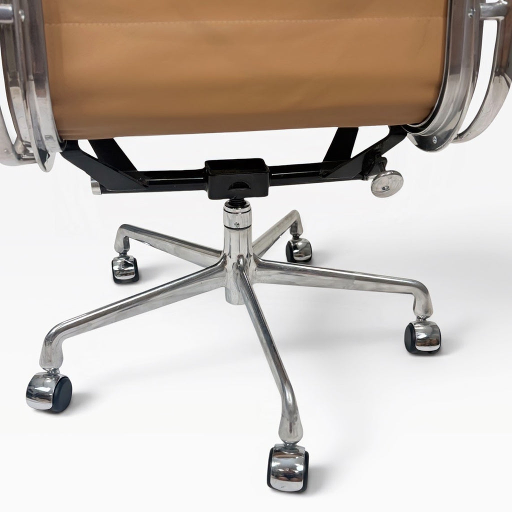 Eames for Herman Miller Soft Pad Management Chair - Camel Tan Leather