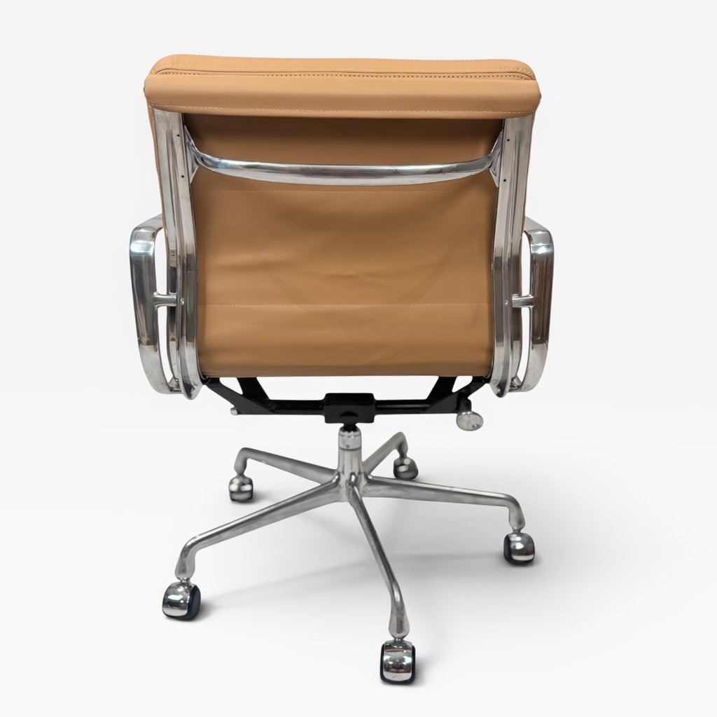 Eames for Herman Miller Soft Pad Management Chair - Camel Tan Leather
