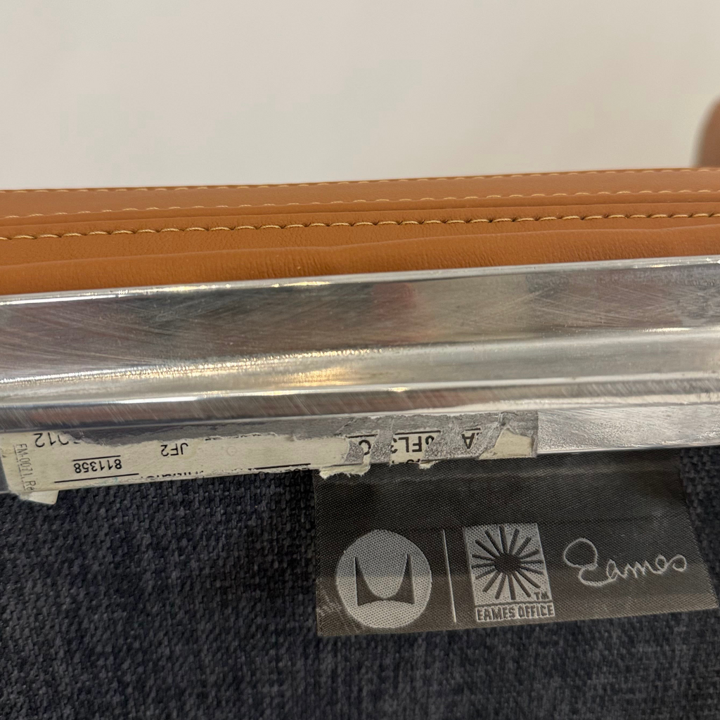 Set Of 3 Eames Aluminum Group Side Chairs