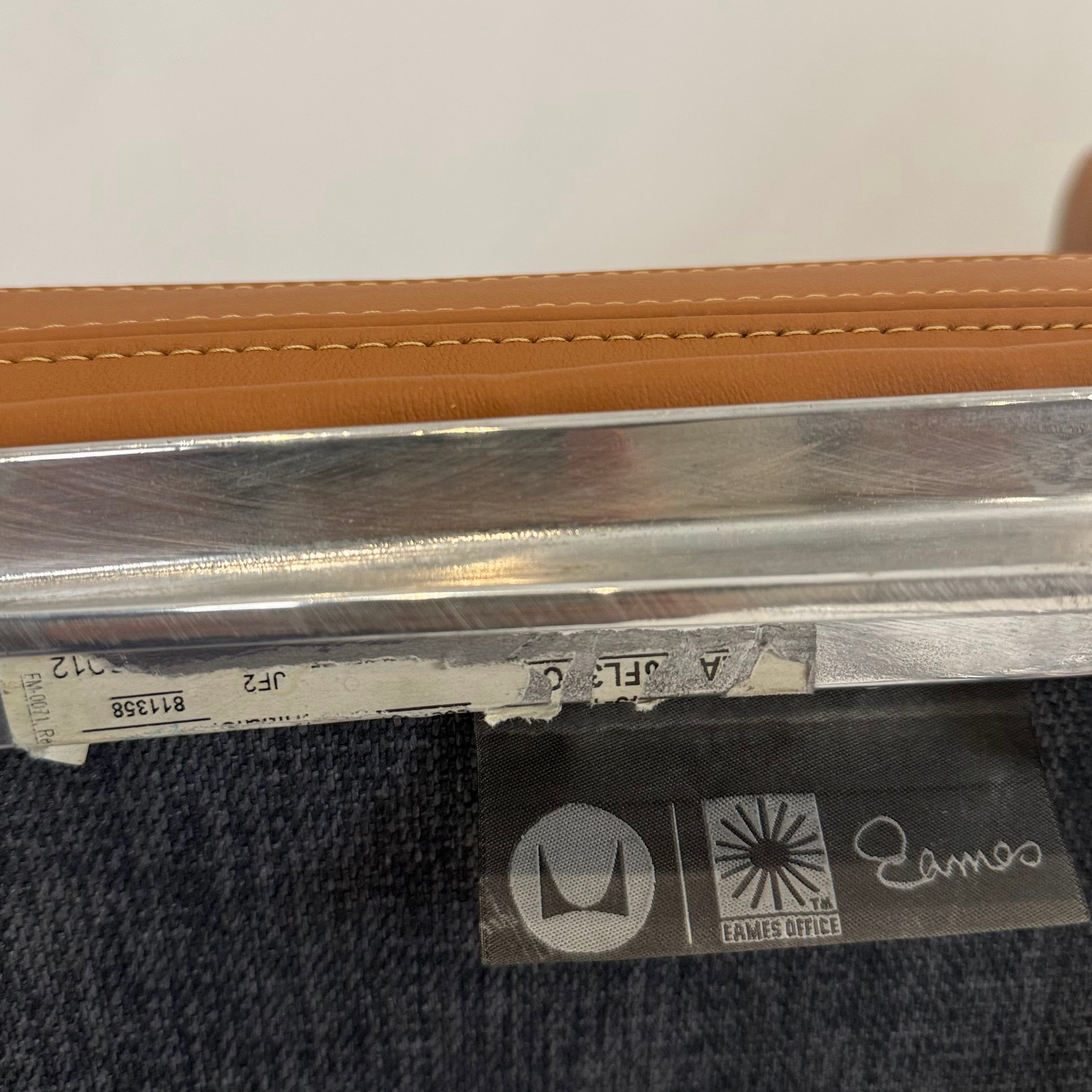 Set Of 3 Eames Aluminum Group Side Chairs