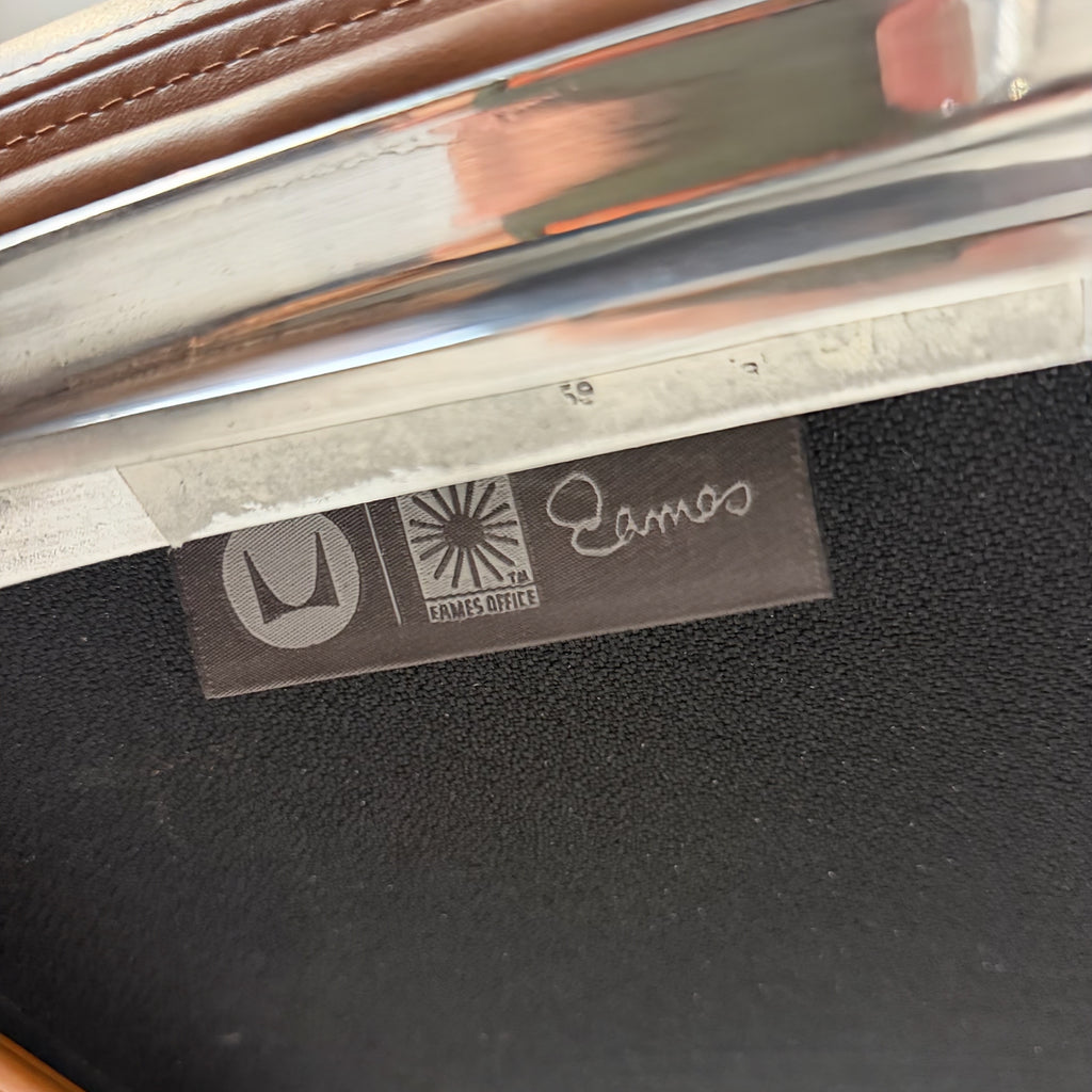 Eames for Herman Miller Soft Pad Management Chair - Cognac Brown Leather