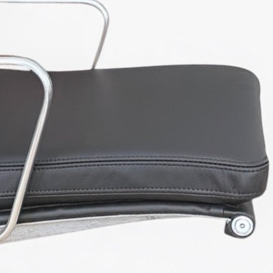 Eames Soft Pad Lounge Chair and Ottoman – Black Leather