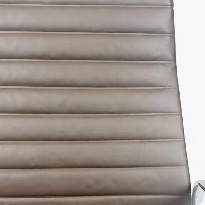 Herman Miller Eames Aluminum Group High-Back Executive Office Chair -Brown Leather