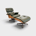 Eames Lounge Chair & Ottoman by Herman Miller – Green Leather